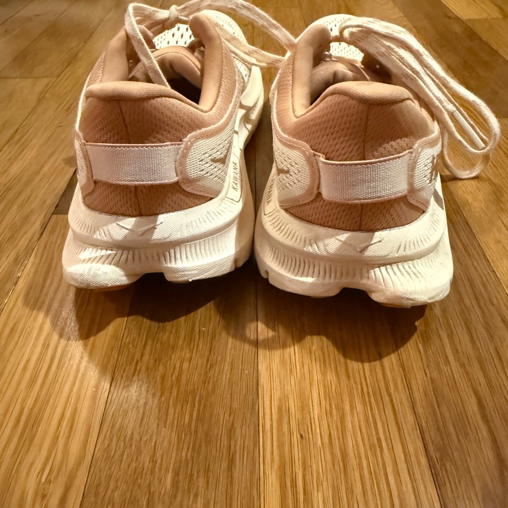 Hoka Women's Cream and Pink Sneakers - Picture 2 of 7